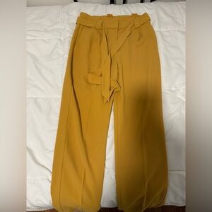Express Mustard Wide Leg Pants
